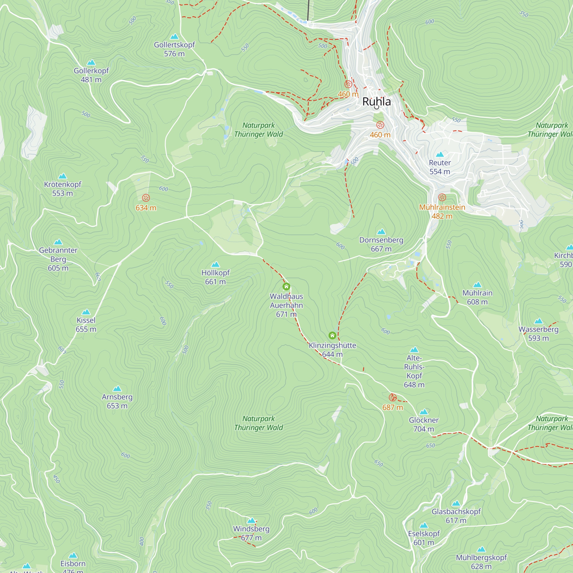 Waldhaus Auerhahn map