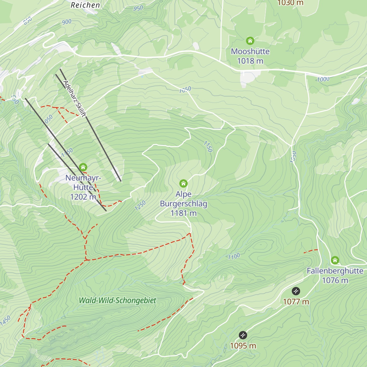 Alpe Burgerschläg map