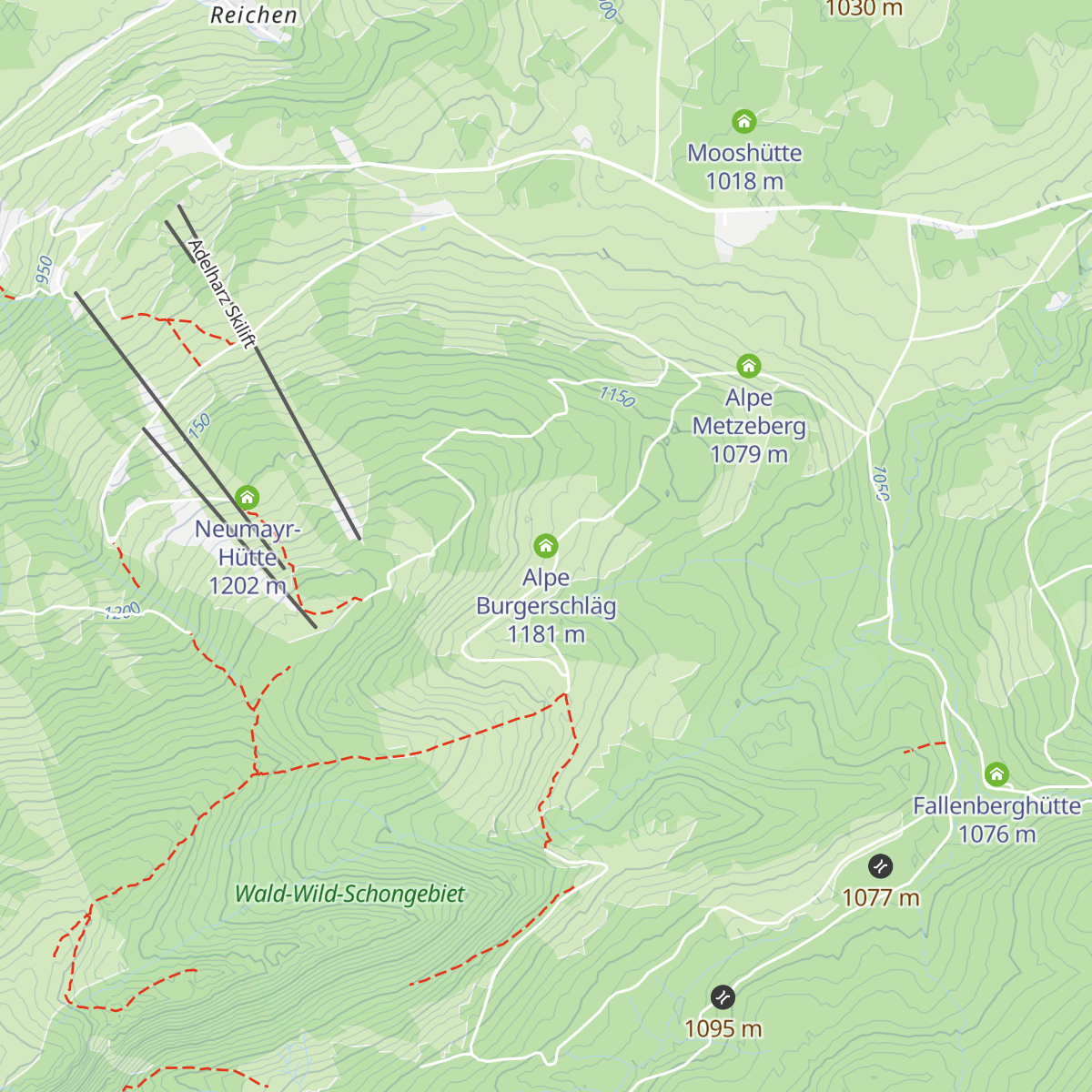 Alpe Burgerschläg map