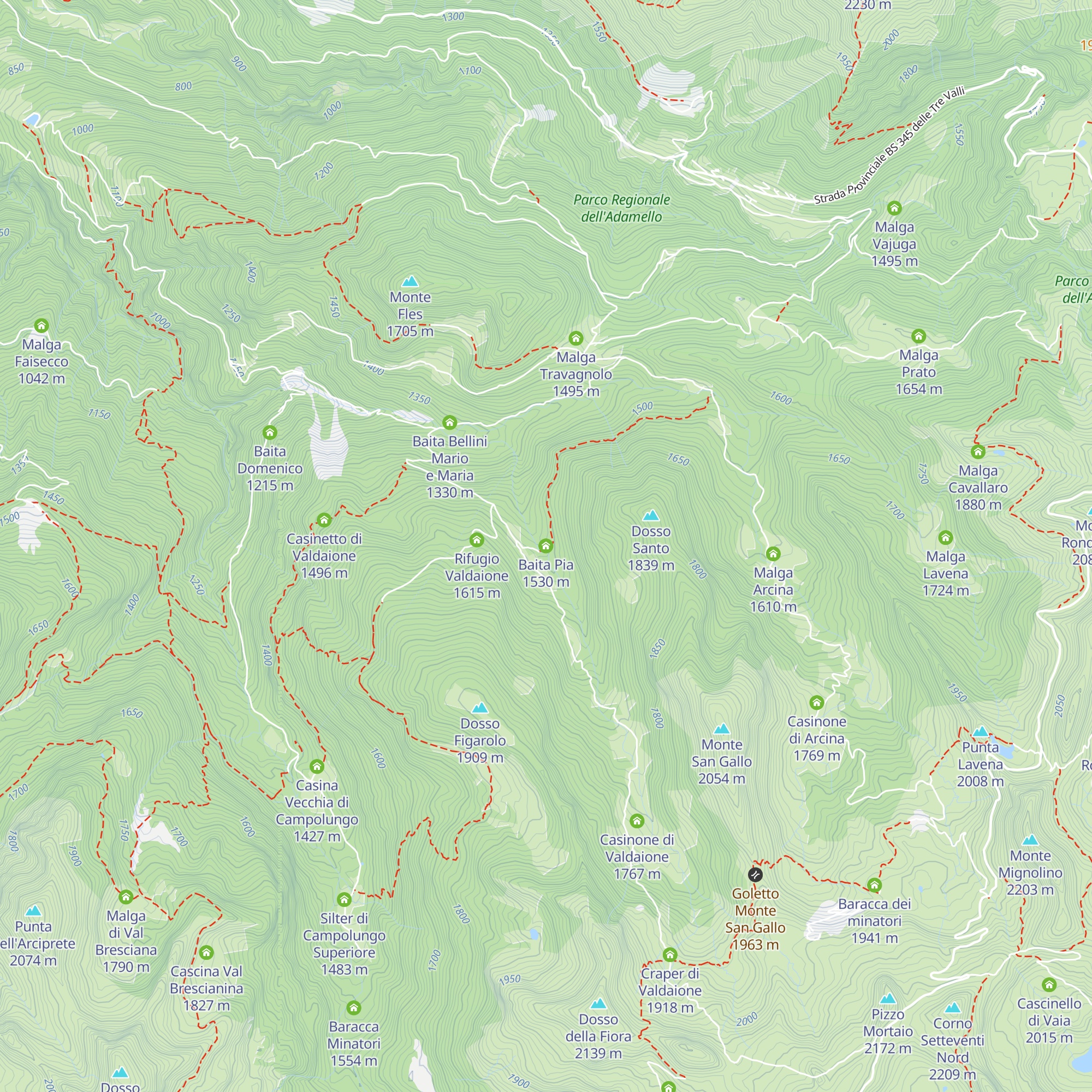 Baita Pia map