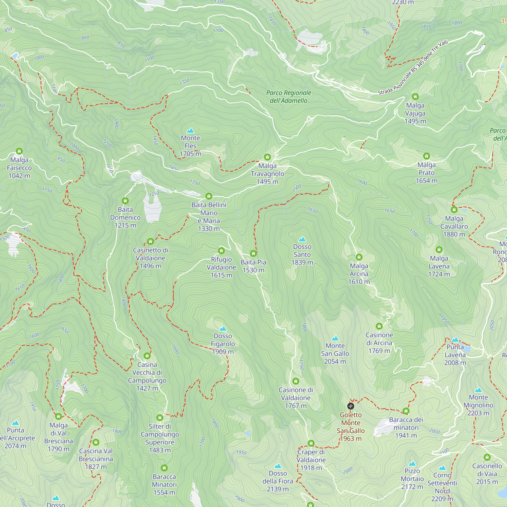 Baita Pia map