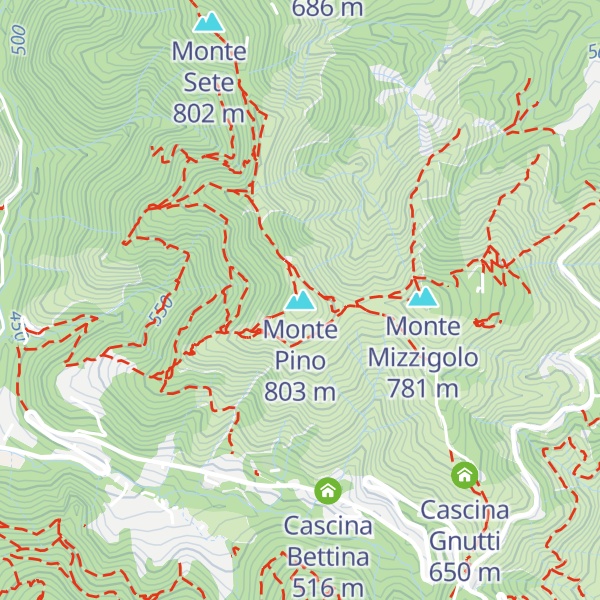 Map of Monte Pino