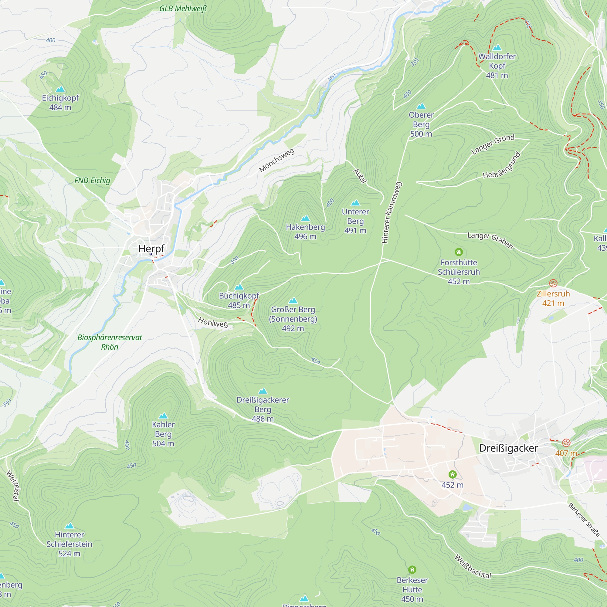 Kiesbachhütte map