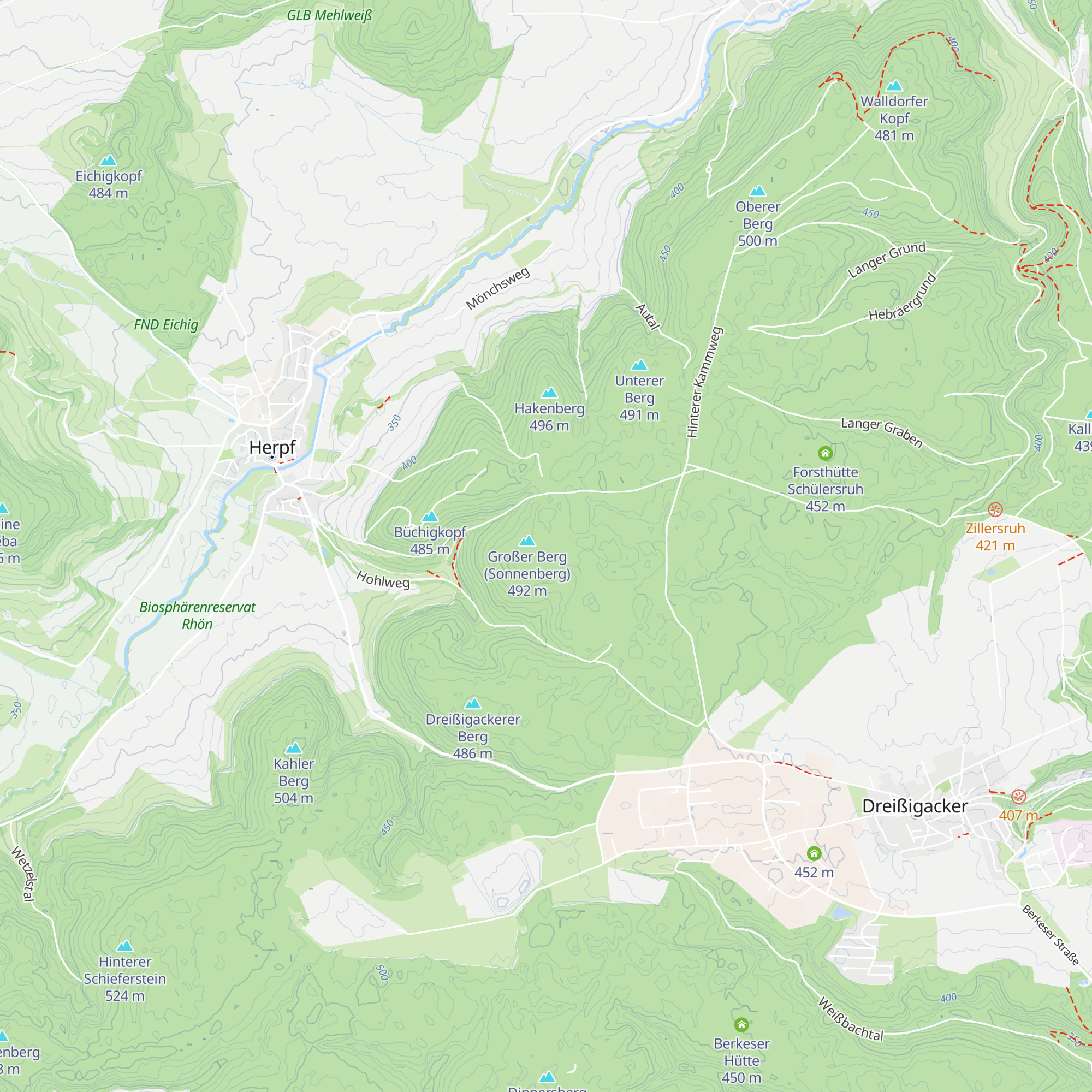 Kiesbachhütte map