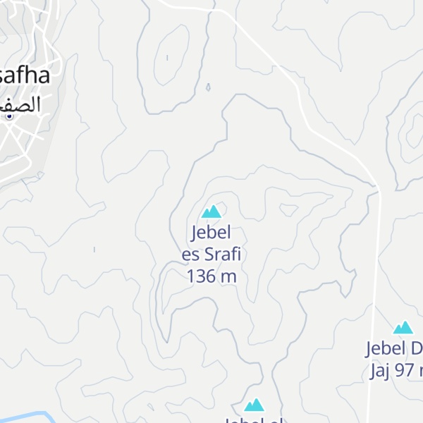 Map of Jebel es Srafi