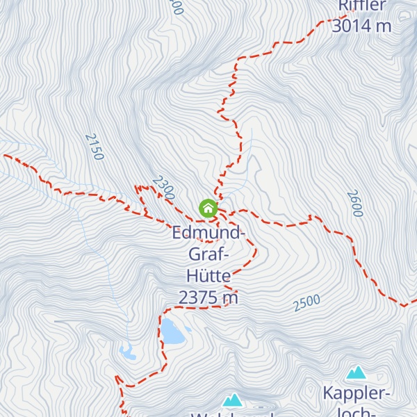 Map of Edmund-Graf-Hütte