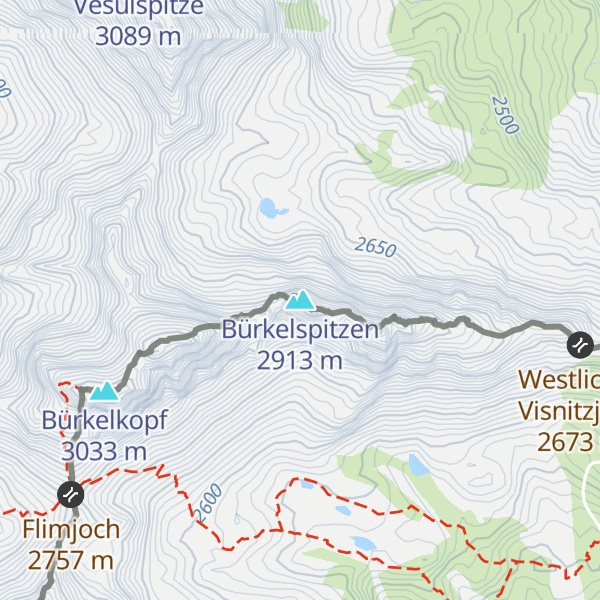 Map of Bürkelspitzen