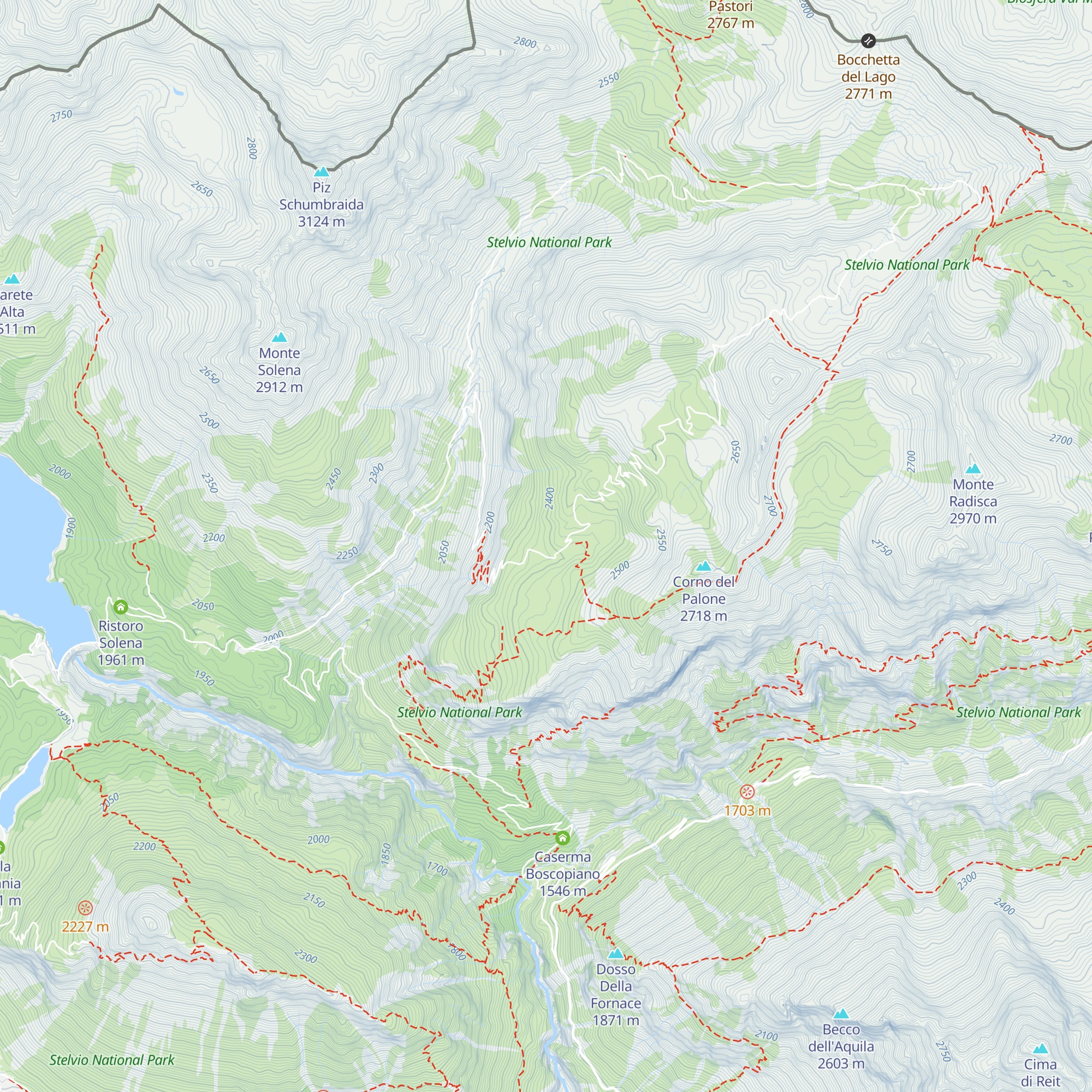 Malga Pedenolo map