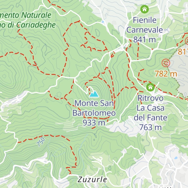 Map of Monte San Bartolomeo