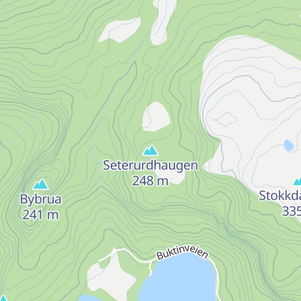 Map of Seterurdhaugen