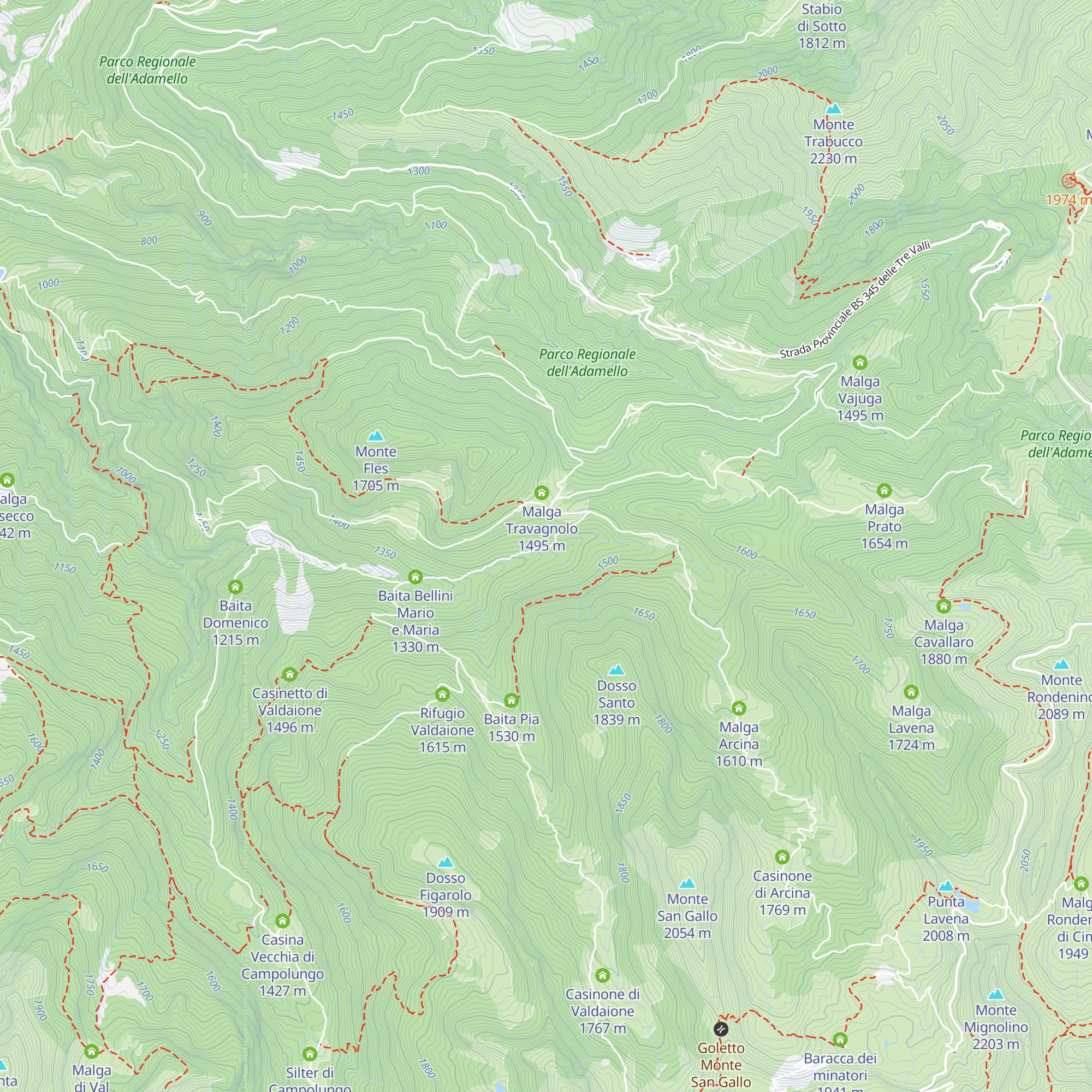 Baita dè Splaza map