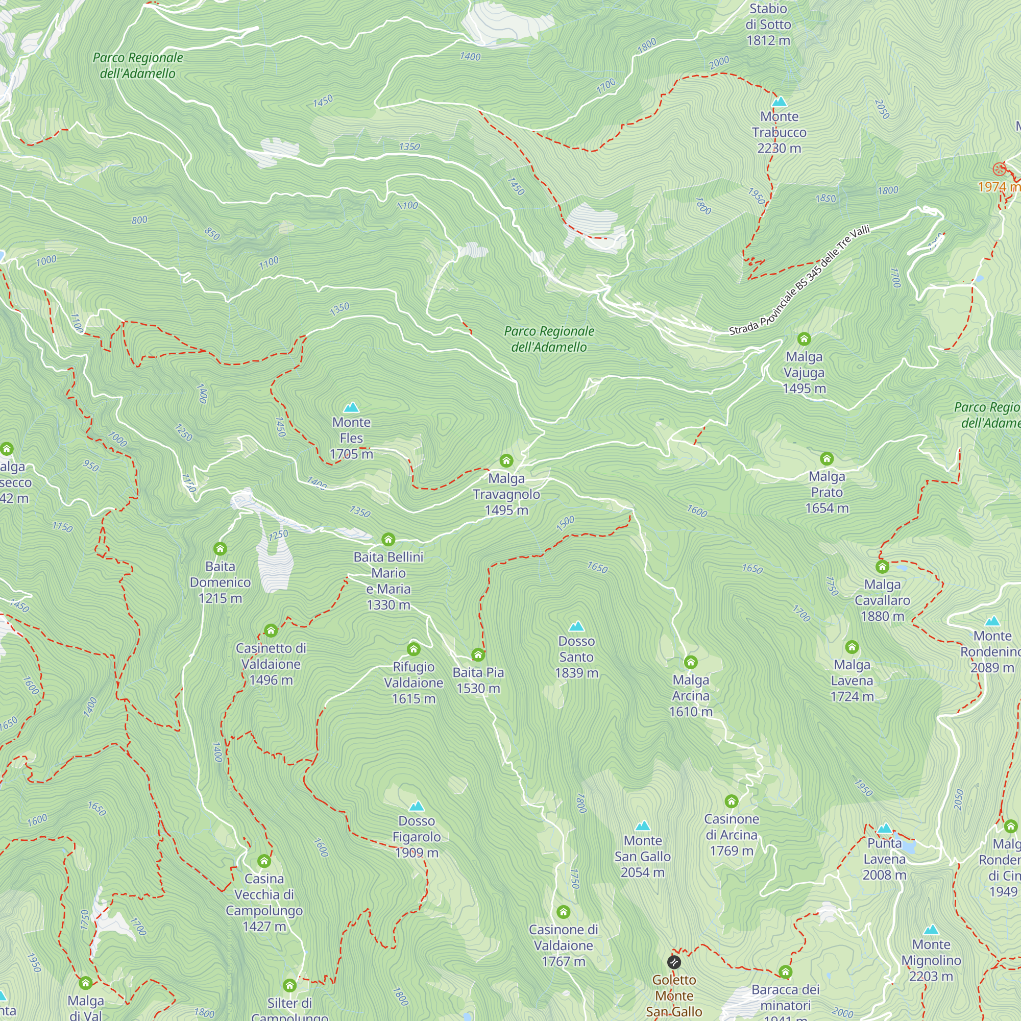 Baita dè Splaza map