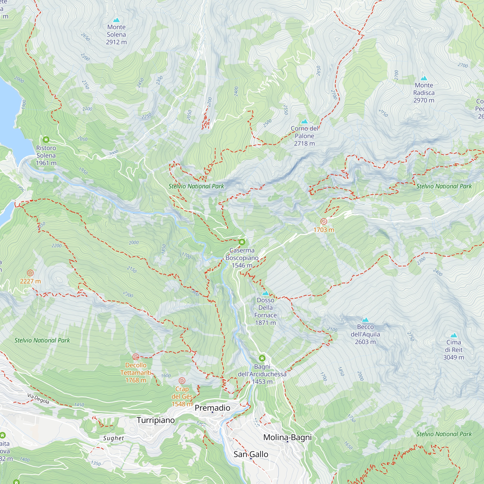 Caserma Boscopiano map