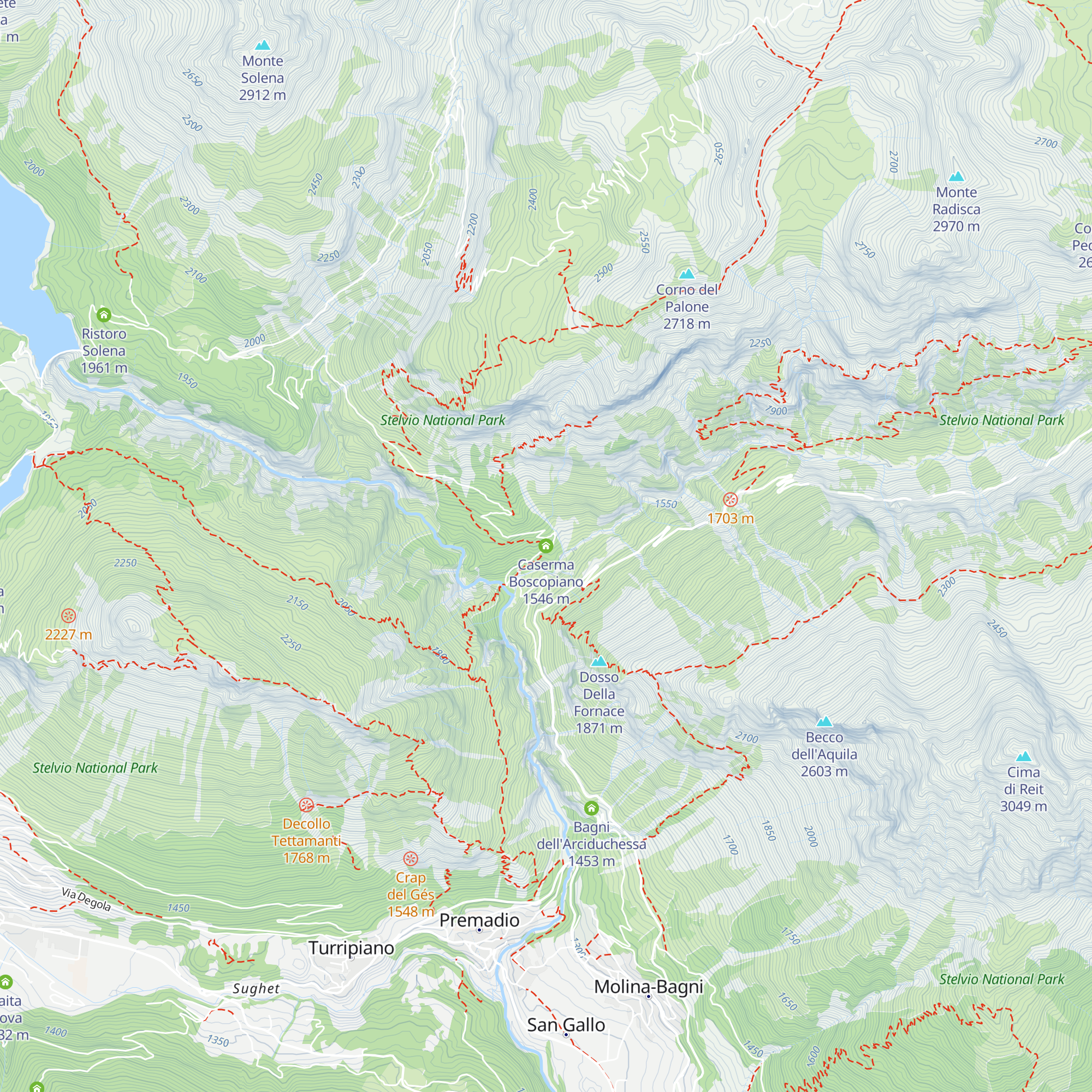 Caserma Boscopiano map