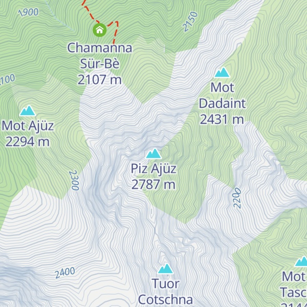 Map of Piz Ajüz