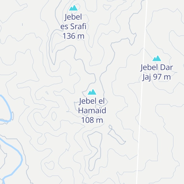 Map of Jebel el Hamaïd