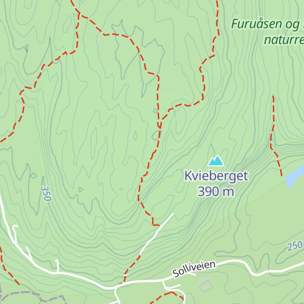 Map of Hovdehytta