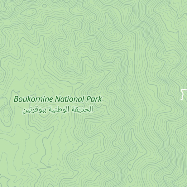Map of Jebel Bou Kournine