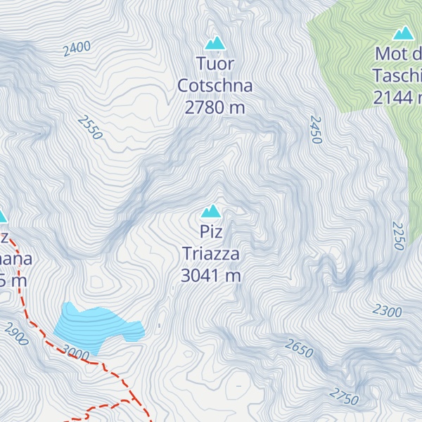 Map of Piz Triazza