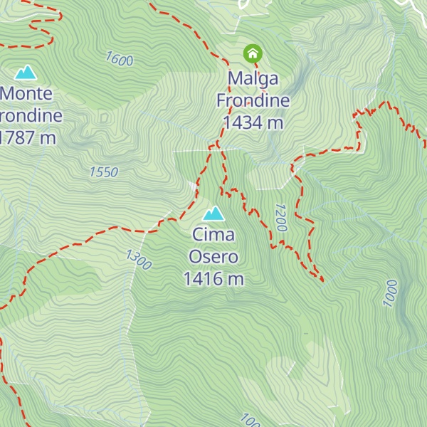 Map of Cima Osero