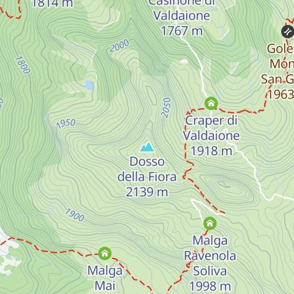 Map of Dosso della Fiora