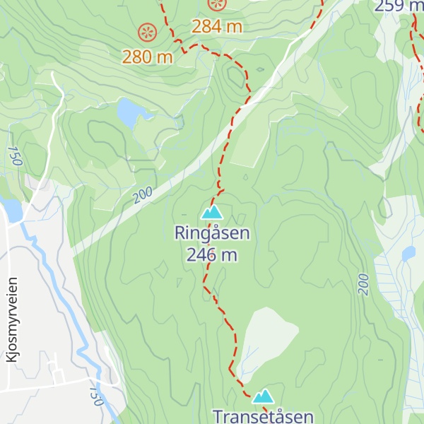 Map of Ringåsen