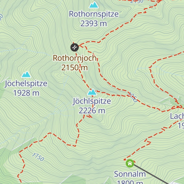 Map of Jöchlspitze