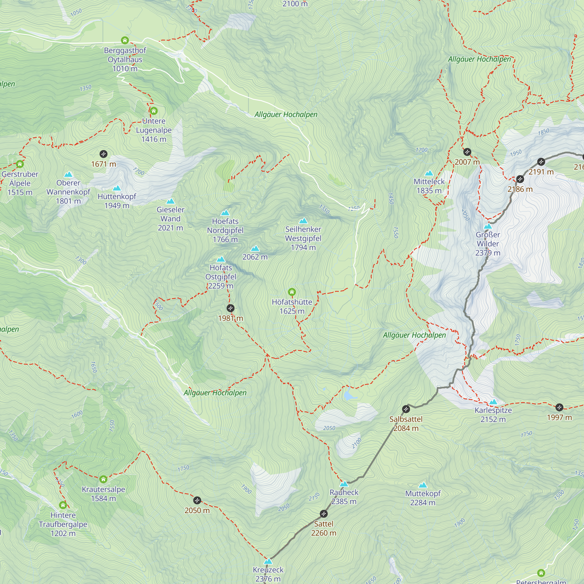 Höfatshütte map