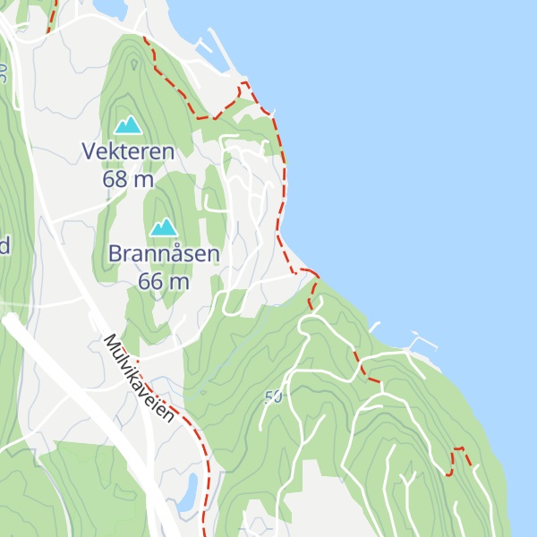 Map of Sandsletta Dagsturhytte