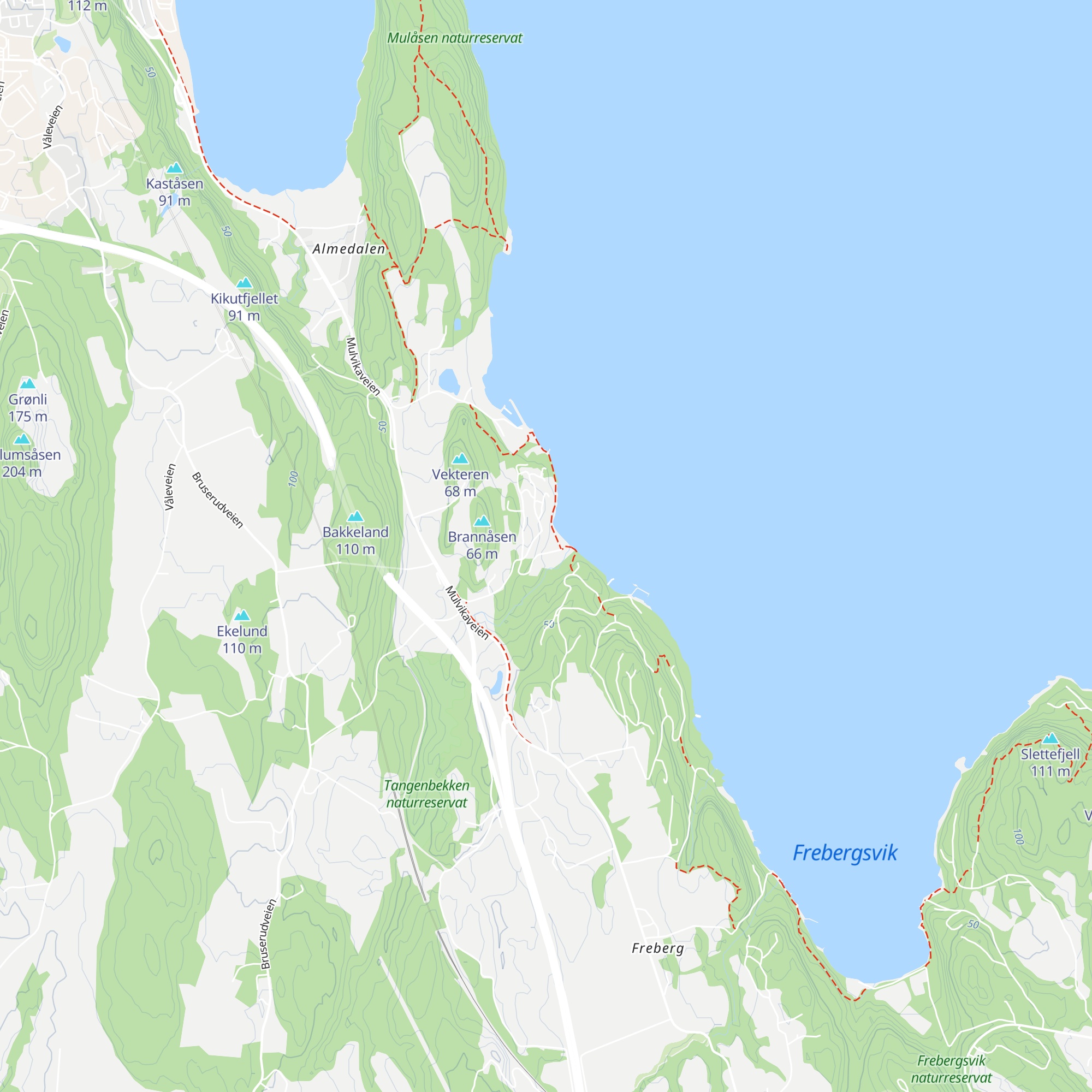 Sandsletta Dagsturhytte map