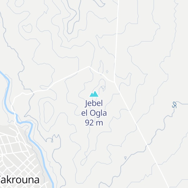 Map of Jebel el Ogla