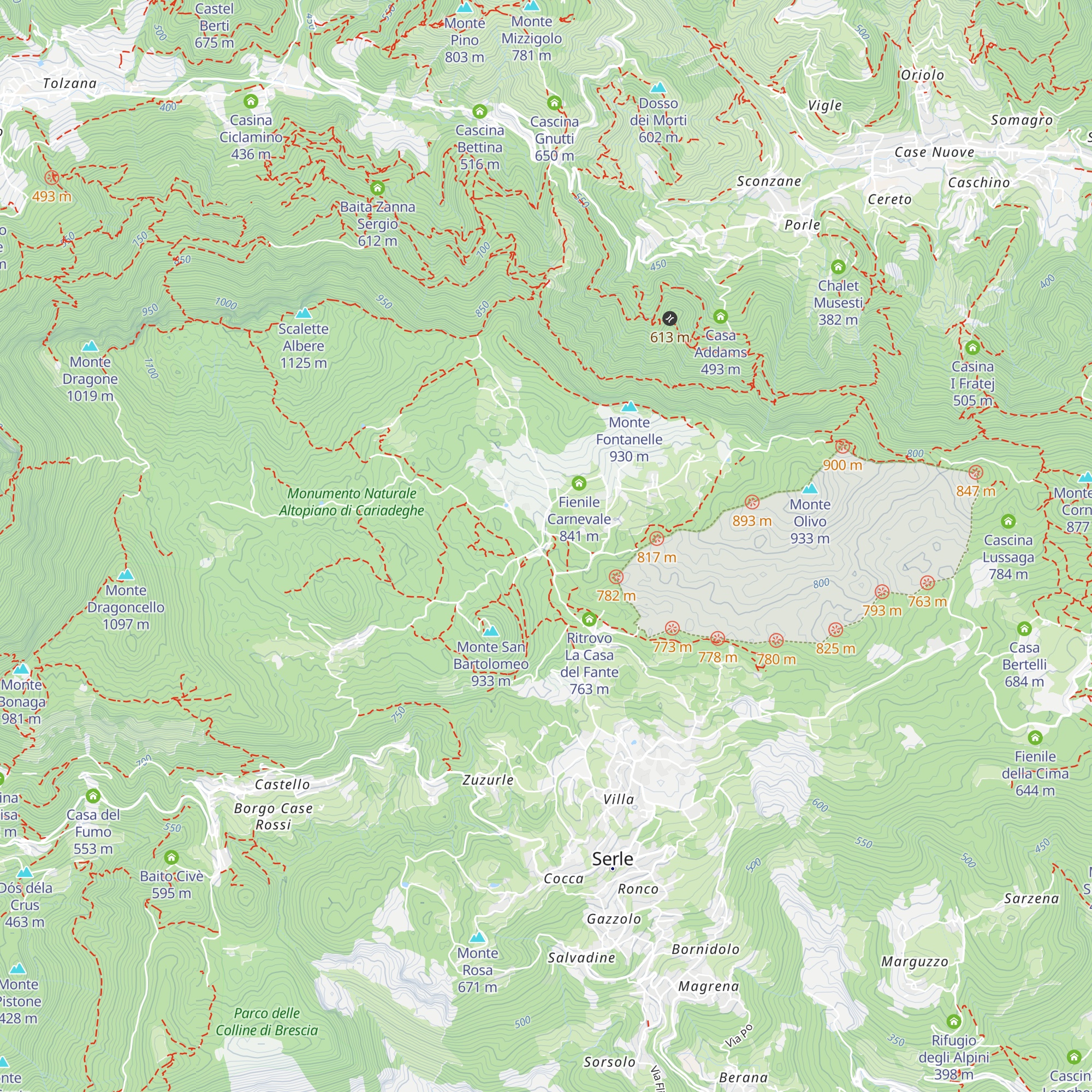 Rifugio Alpini di Serle map