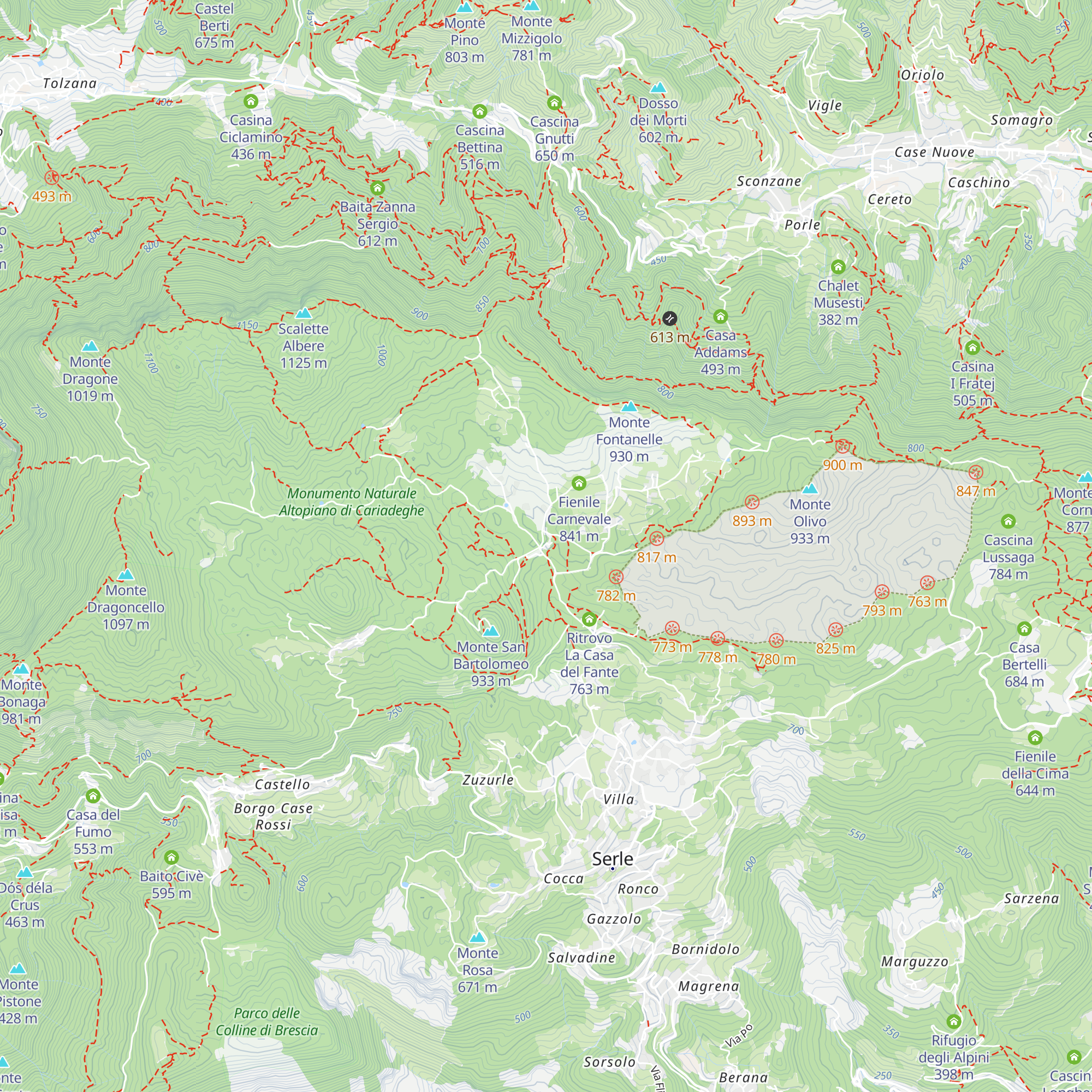 Rifugio Alpini di Serle map
