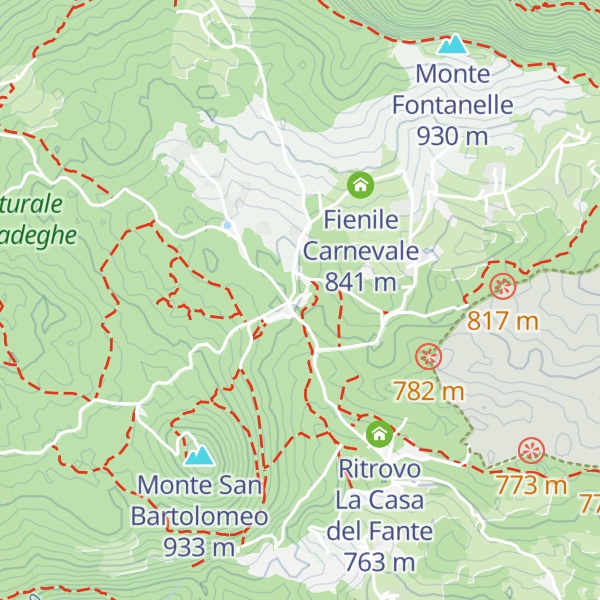 Map of Rifugio Alpini di Serle