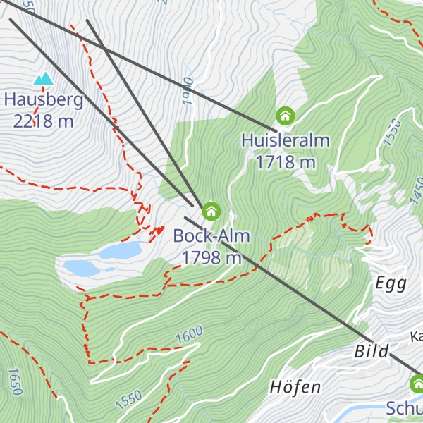 Map of Bock-Alm