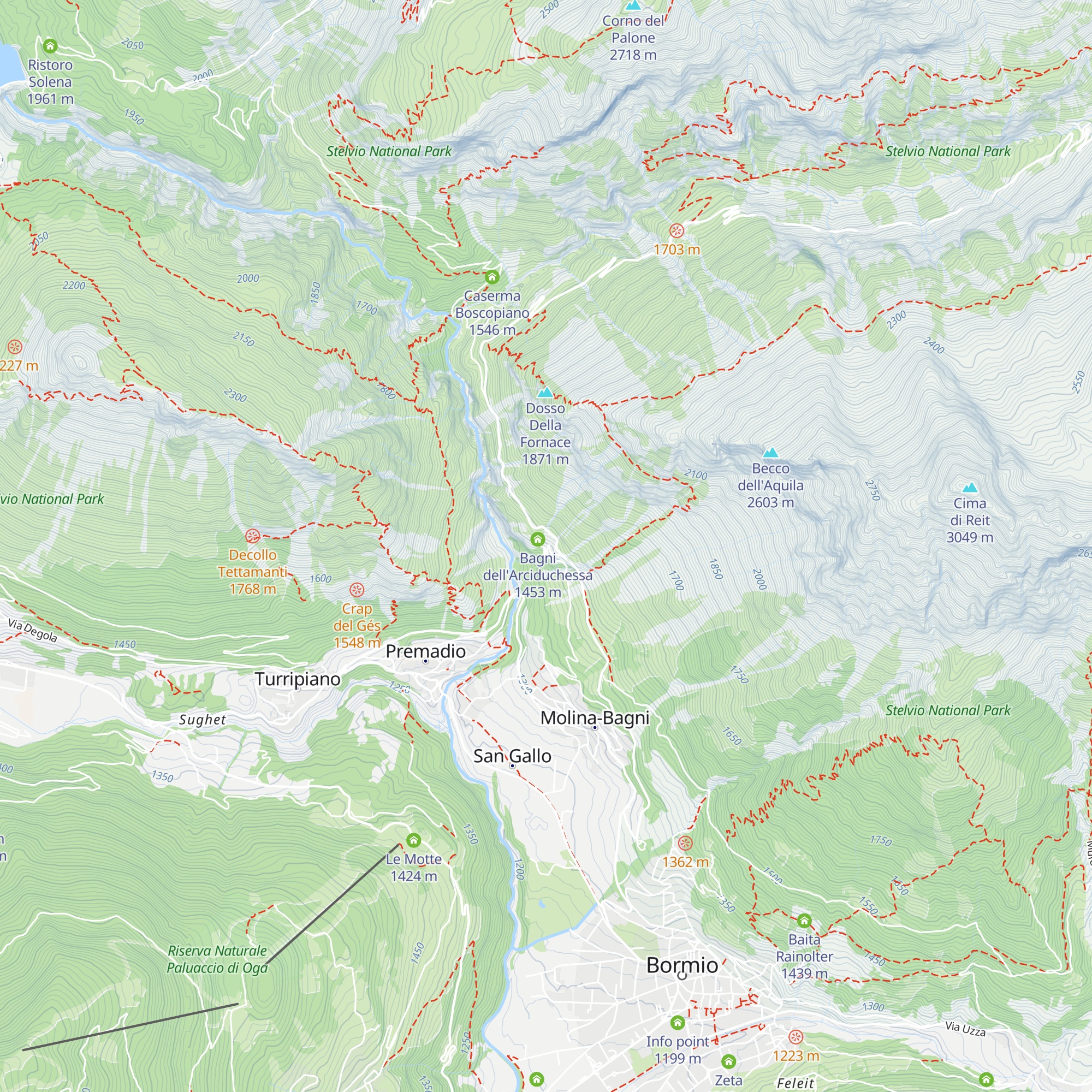 Bagni Vecchi map