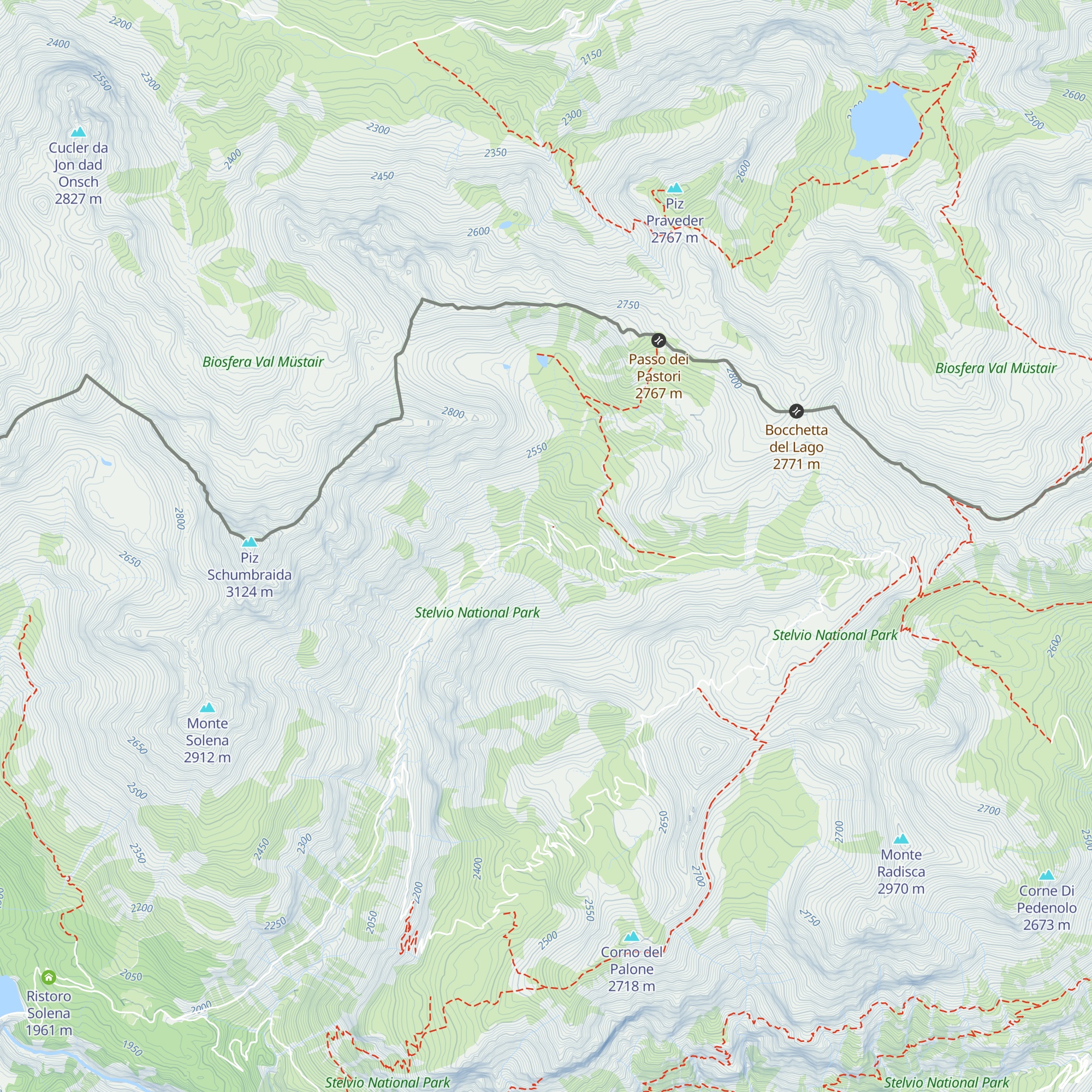 Baita di Forcola map
