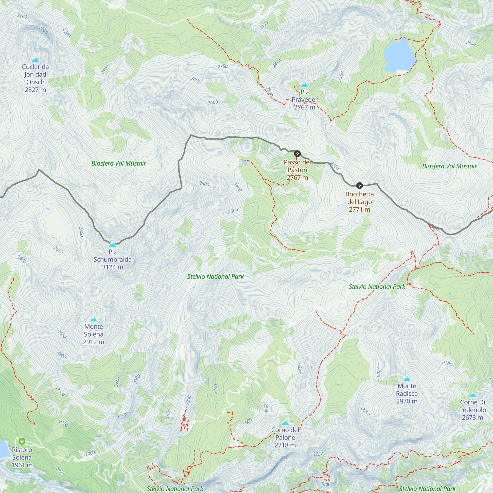 Baita di Forcola map