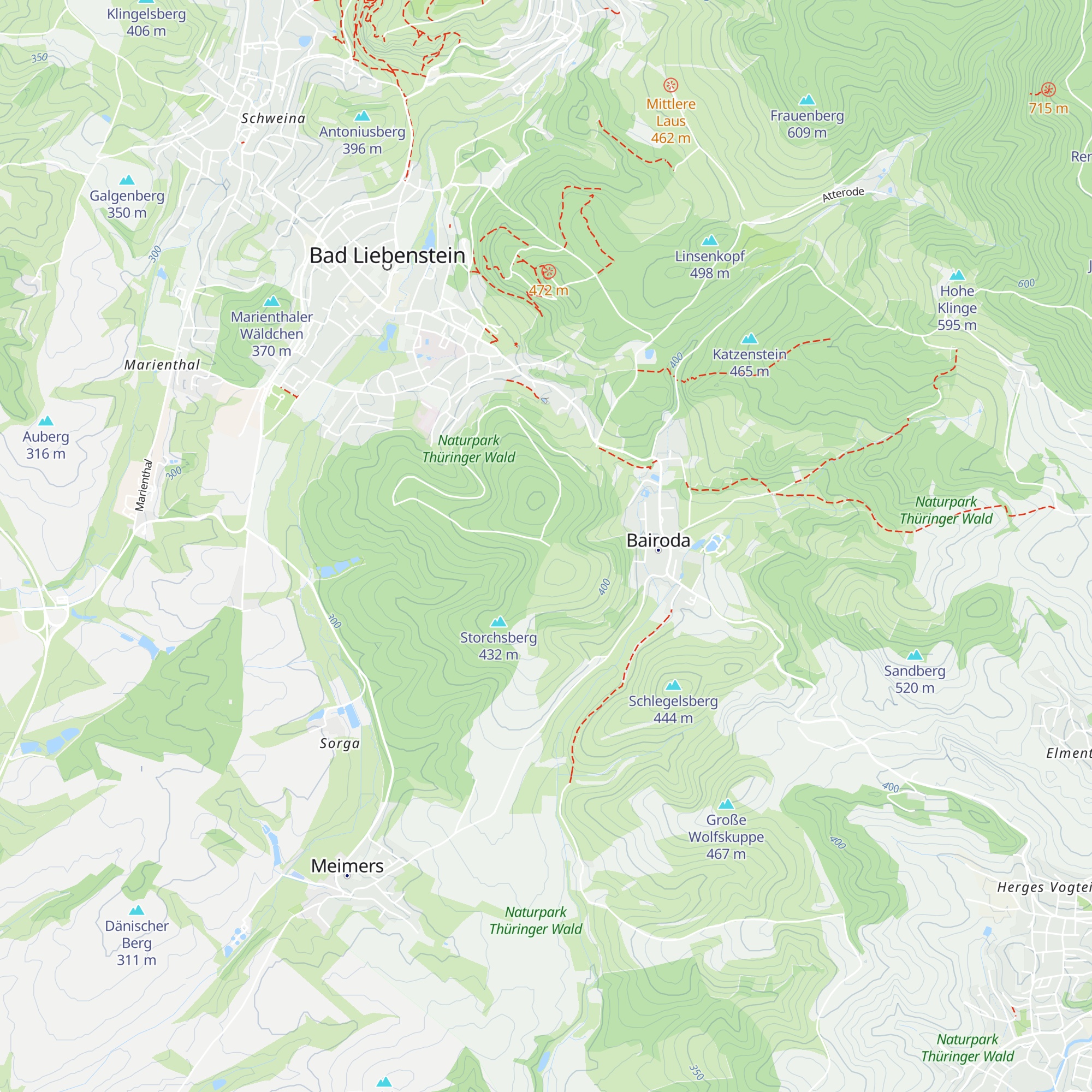 Sängerhütte map