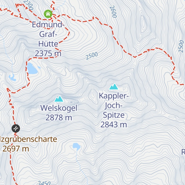 Map of Weißer Schrofen