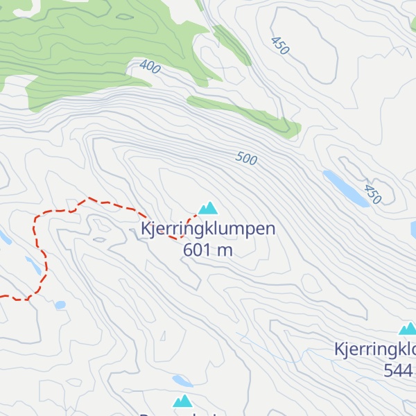 Map of Kjerringklumpen