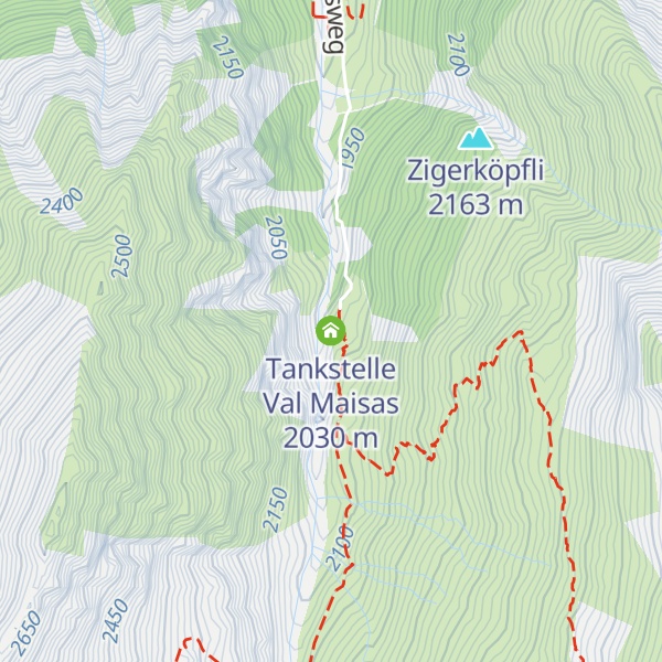 Map of Tankstelle Val Maisas