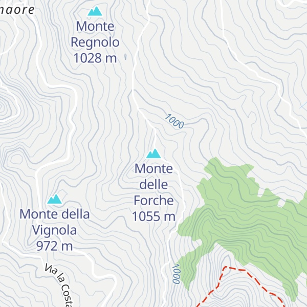 Map of Monte delle Forche