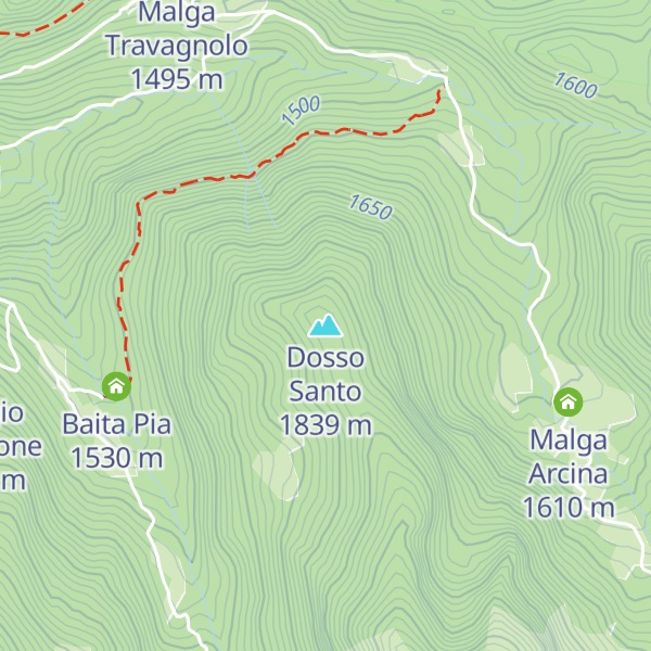 Map of Dosso Santo