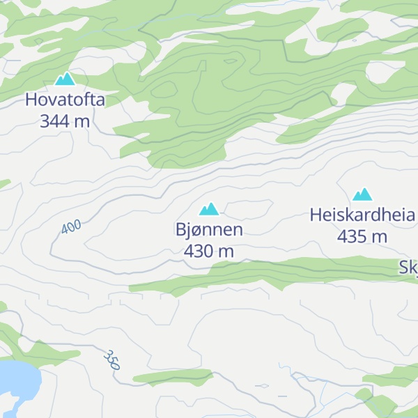 Map of Bjønnen