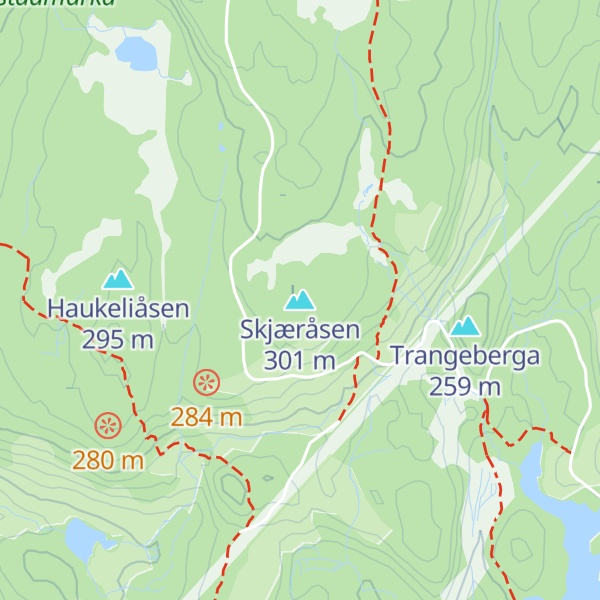Map of Skjæråsen