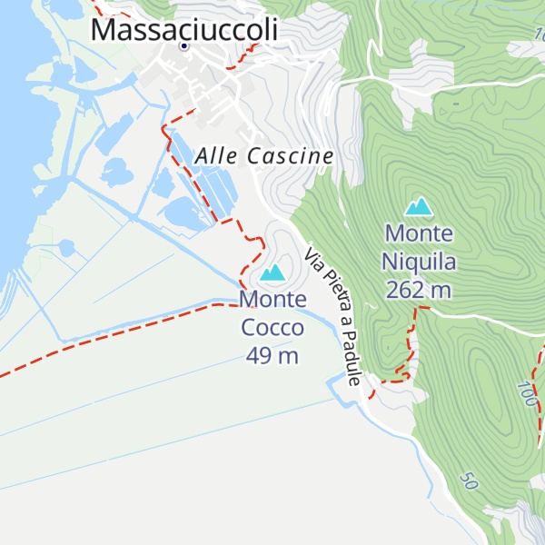 Map of Monte Cocco