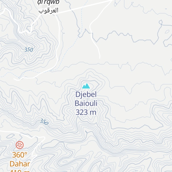 Map of Djebel Baiouli