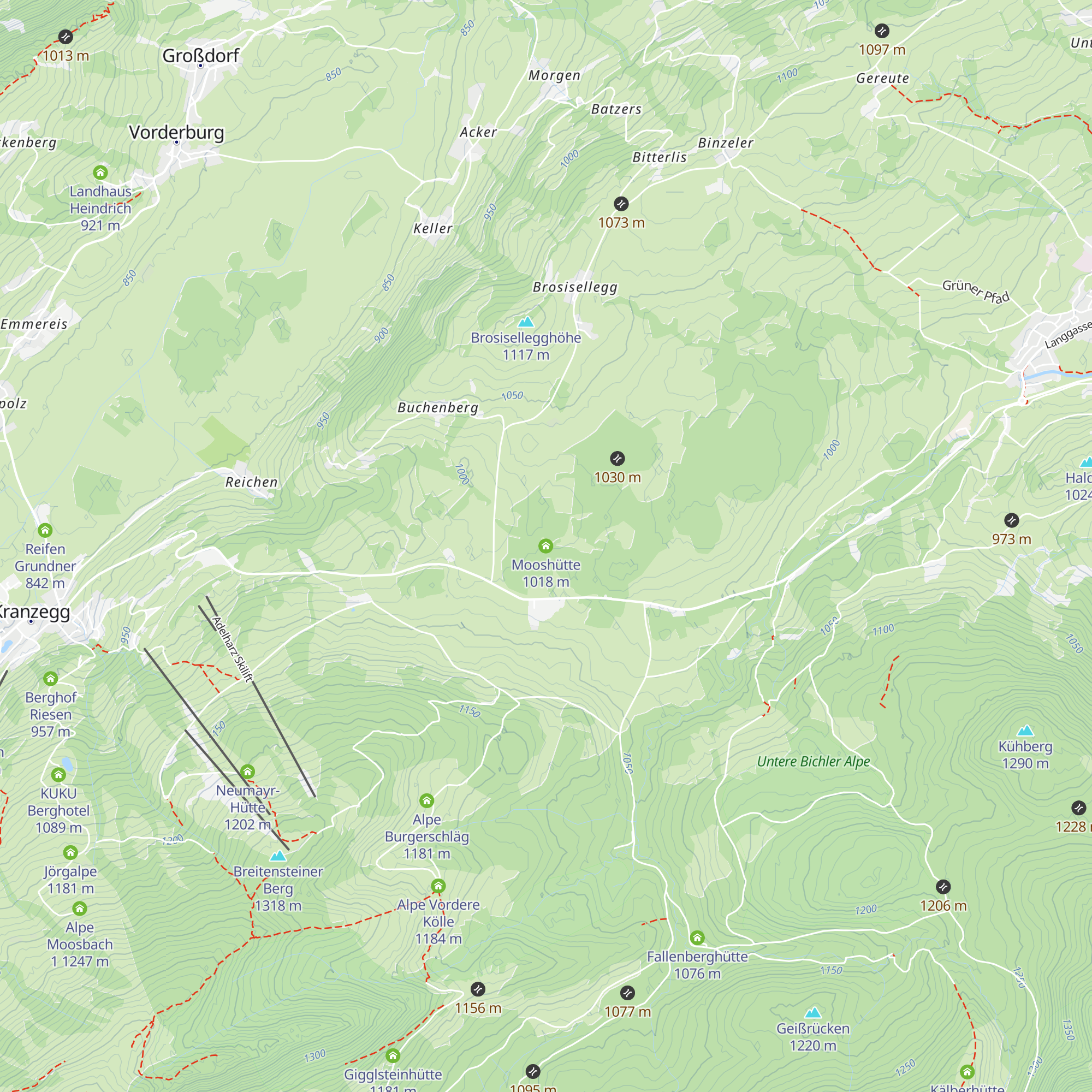 Mooshütte map