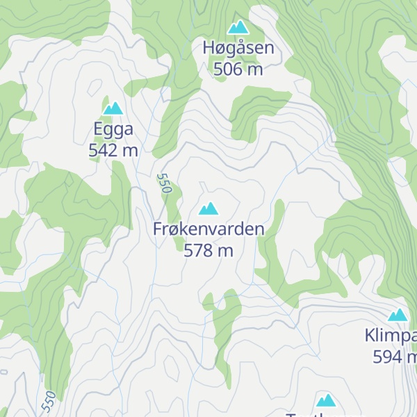 Map of Frøkenvarden